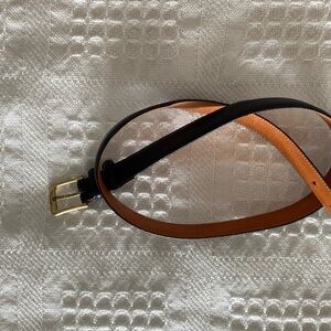 Lands’ End Men's Women's Black Big Glove Leather Belt Size 36 inch